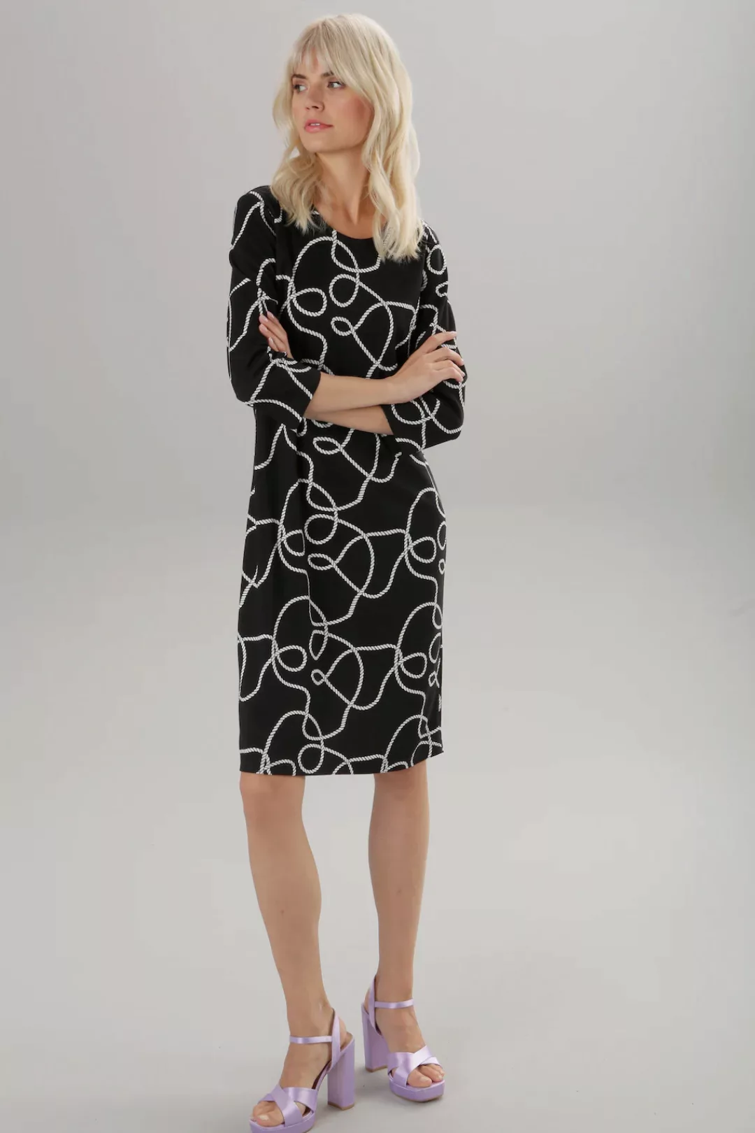 Aniston SELECTED Jerseykleid, leicht tailliert günstig online kaufen