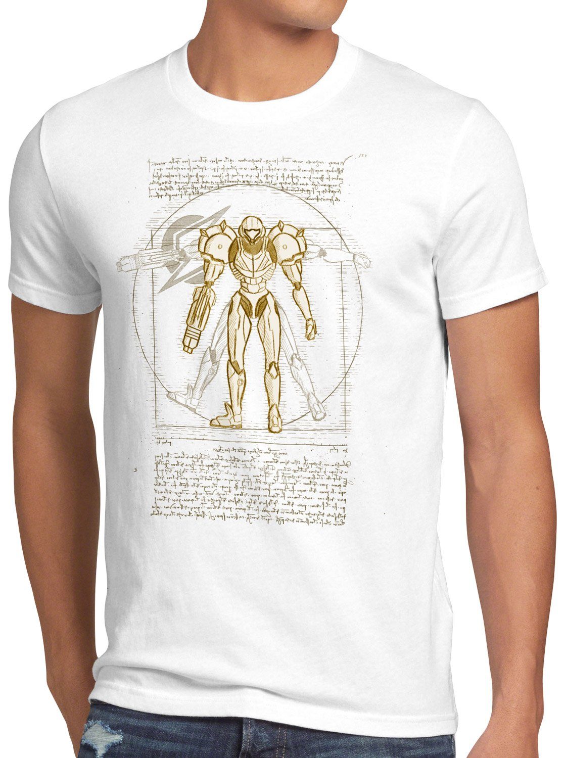 style3 T-Shirt Vitruvianische Samus Return metroid günstig online kaufen