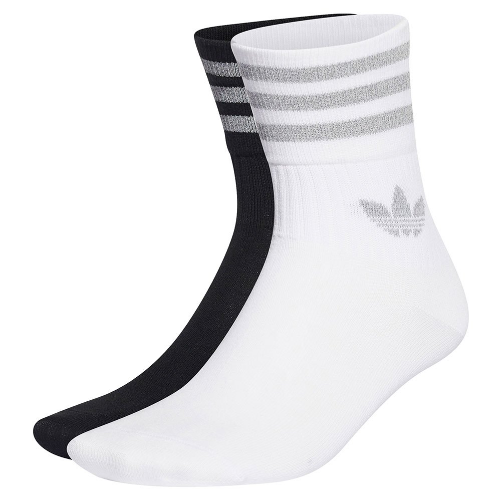 Adidas Originals Crew Socken 2 Paare EU 43-45 Black / White / Reflective Cr günstig online kaufen