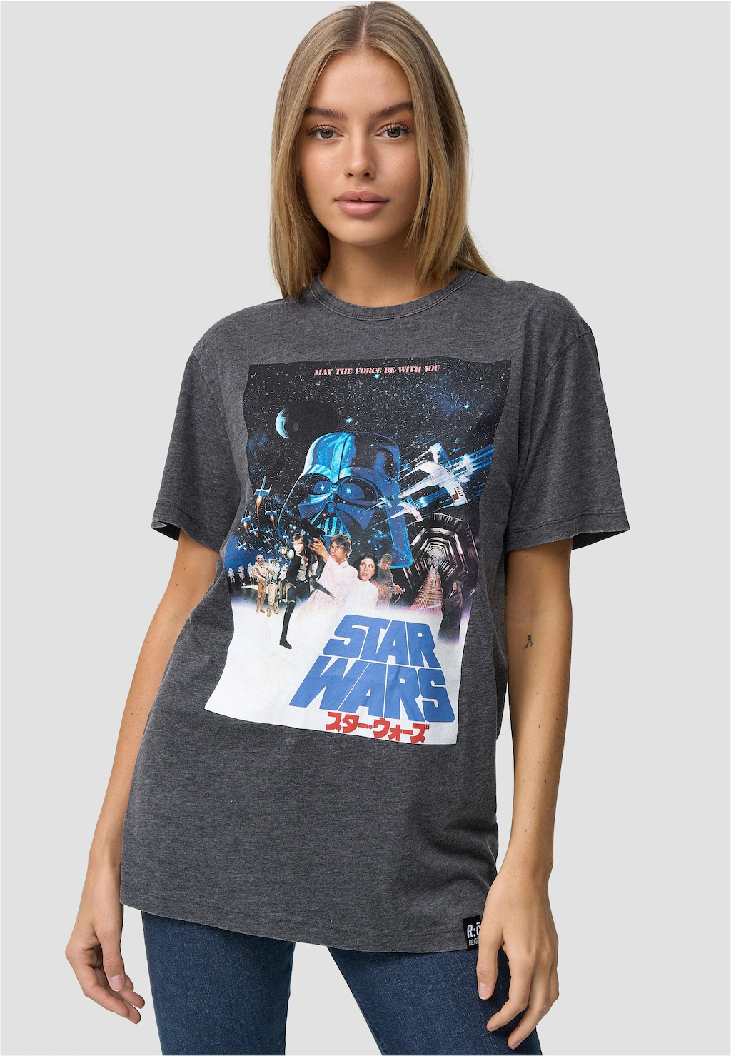 Recovered T-Shirt "Star Wars International Poster", mit klassischem Rundhal günstig online kaufen