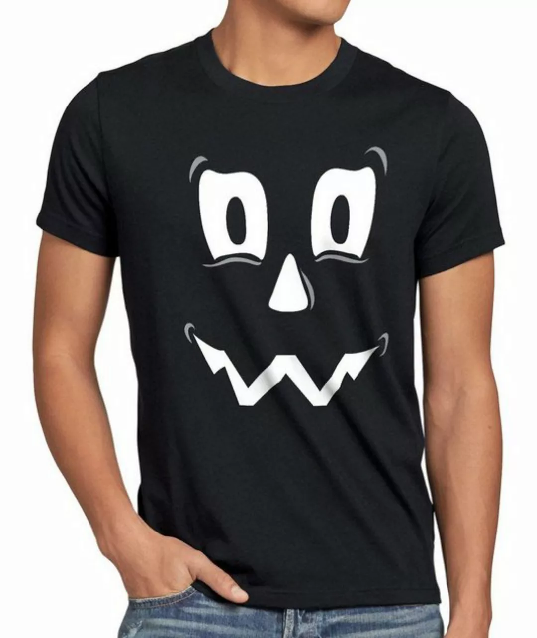 style3 Print-Shirt Herren T-Shirt Spuk Geist Halloween Fasching Kostüm Kürb günstig online kaufen