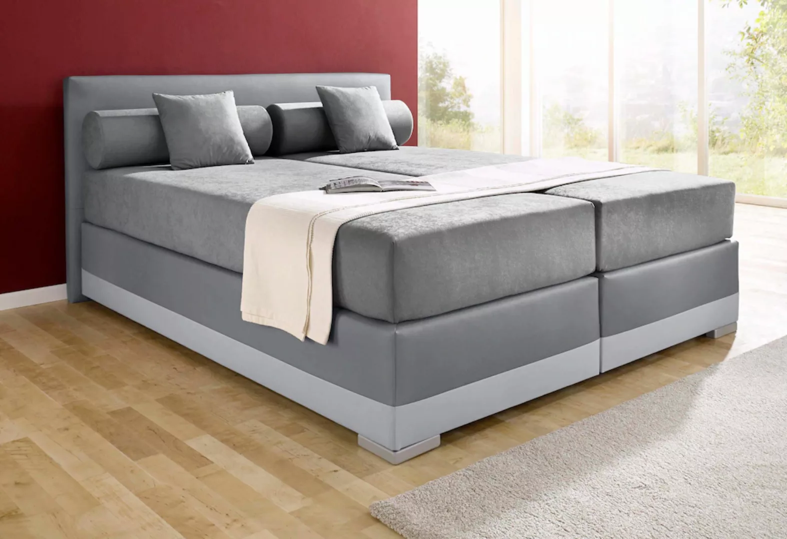 Maintal Boxspringbett "Lago", in 3 verschiedenen Matratzenarten, H2 oder H3 günstig online kaufen