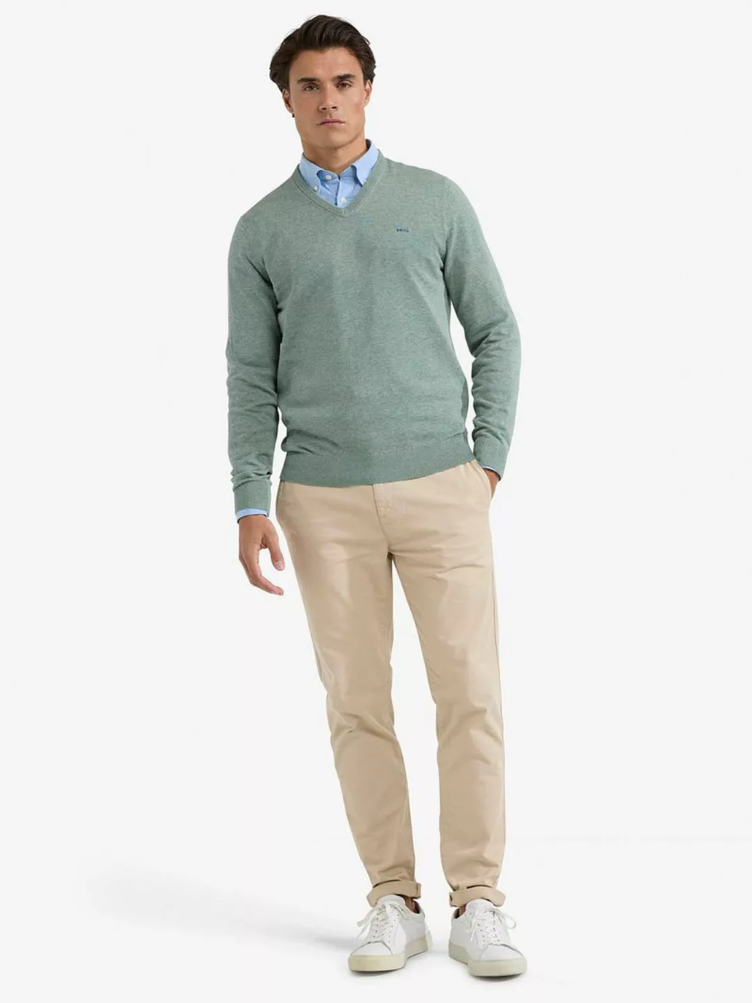 McGregor Pullover V-Ausschnitt Hellgrün - Größe 3XL günstig online kaufen