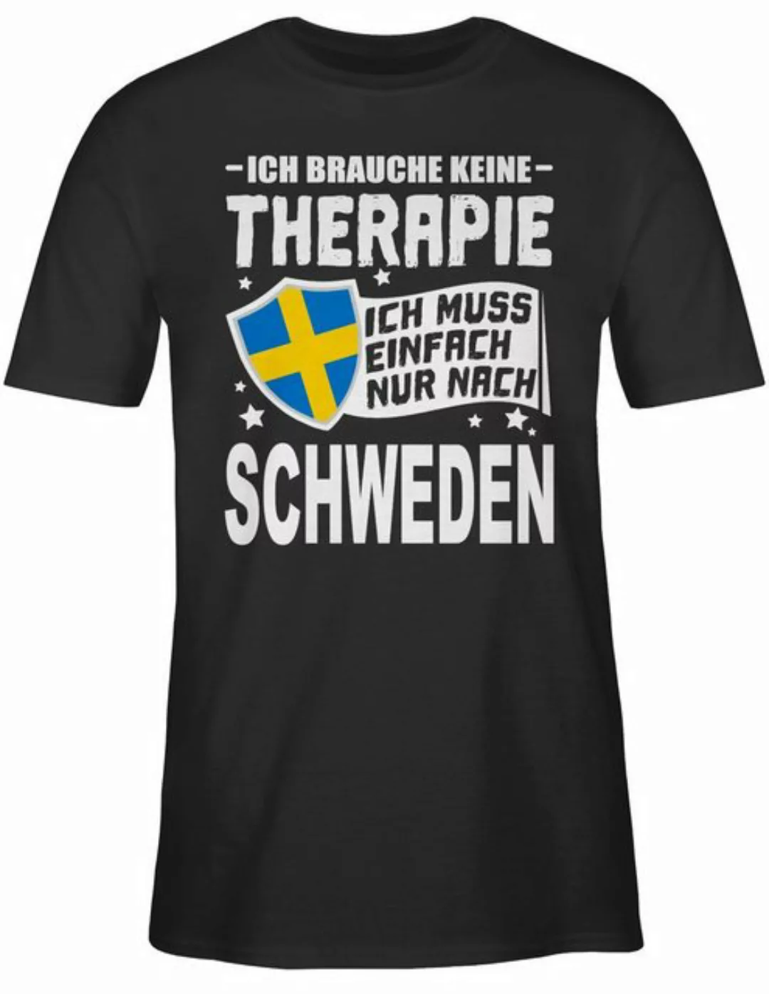 Shirtracer T-Shirt Ich brauche keine Therapie Ich muss einfach nur nach Sch günstig online kaufen