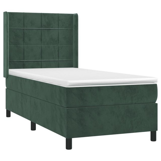 vidaXL Boxspringbett Bett Boxspringbett Samt komplett mit Matratze & Topper günstig online kaufen