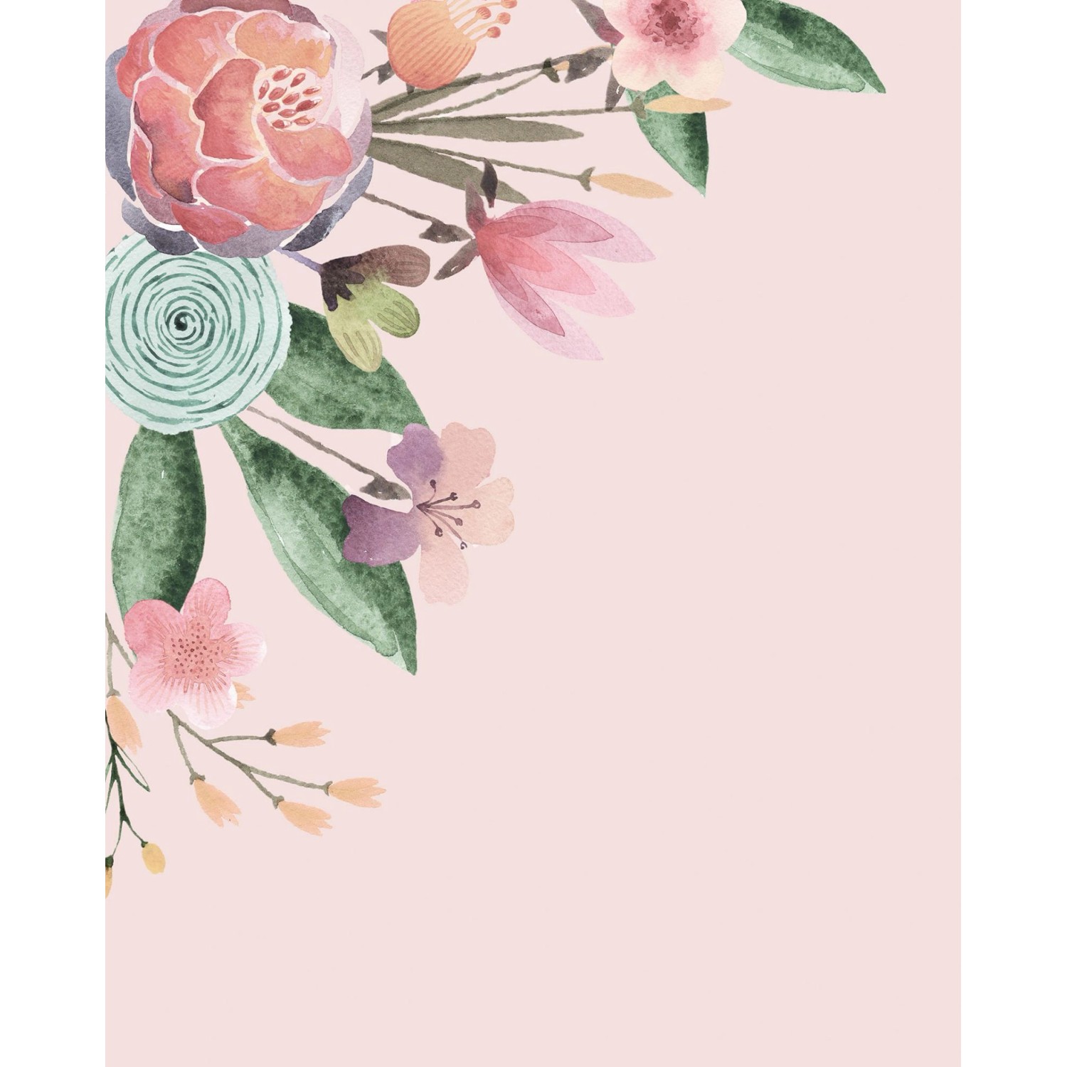 Komar Fototapete Blumen Rosa 200 x 250 cm 611179 günstig online kaufen