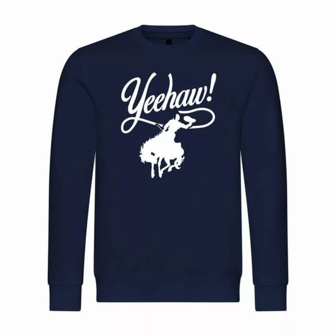 deinshirt Rundhalspullover Herren Pullover Yeehaw Mit Print Motiv, Grafik günstig online kaufen