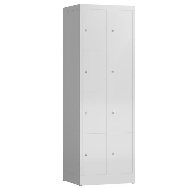 Steelboxx Fächerschrank ClassiX Schließfachschrank, 2 Abteile à 4 Fächer, 1 günstig online kaufen