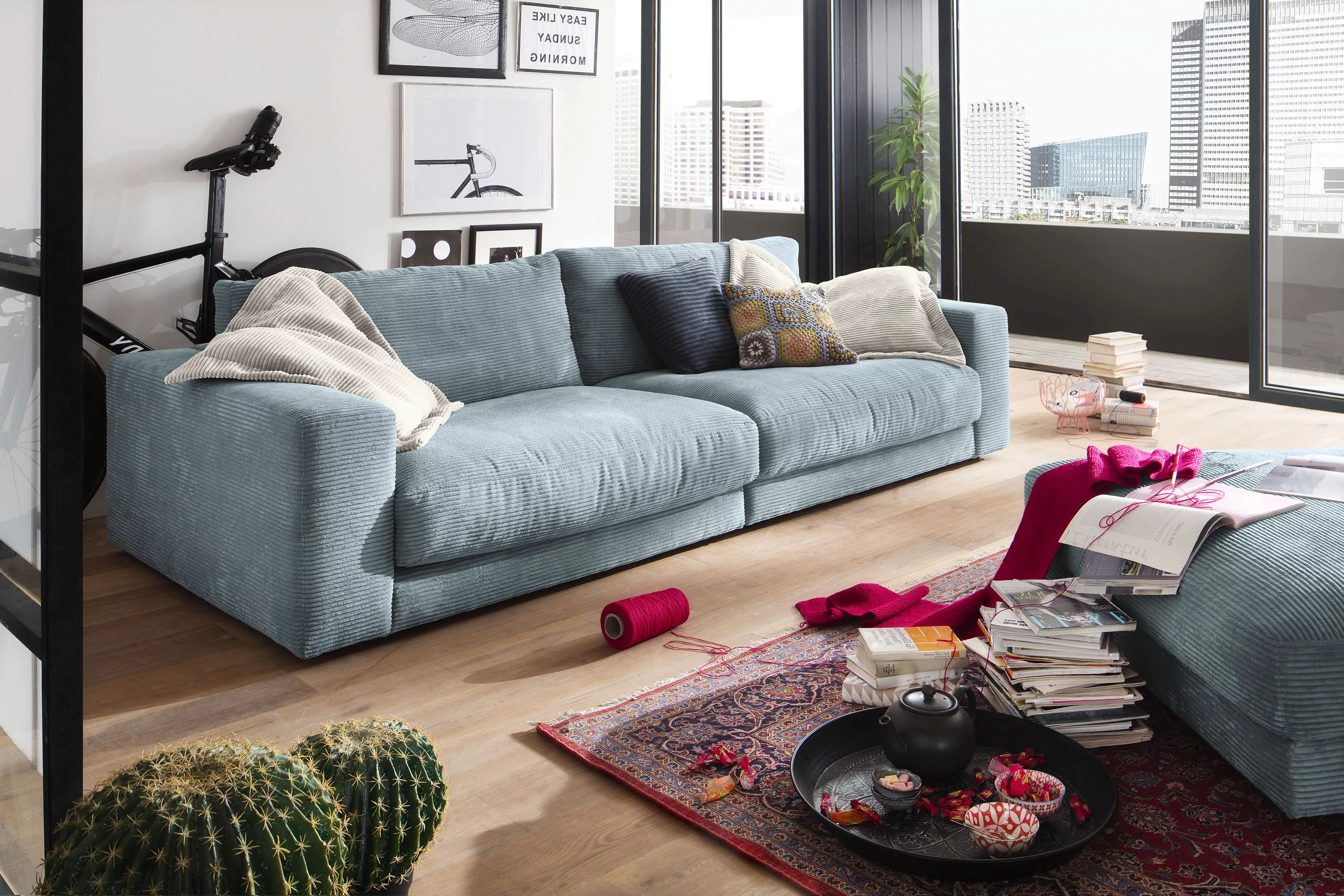 3C Candy Big-Sofa "Enisa, legere Polsterung B/T/H: 290/127/85 cm", Zeitlose günstig online kaufen