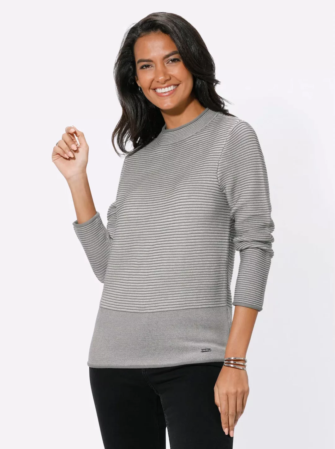 Casual Looks Stehkragenpullover "Pullover" günstig online kaufen