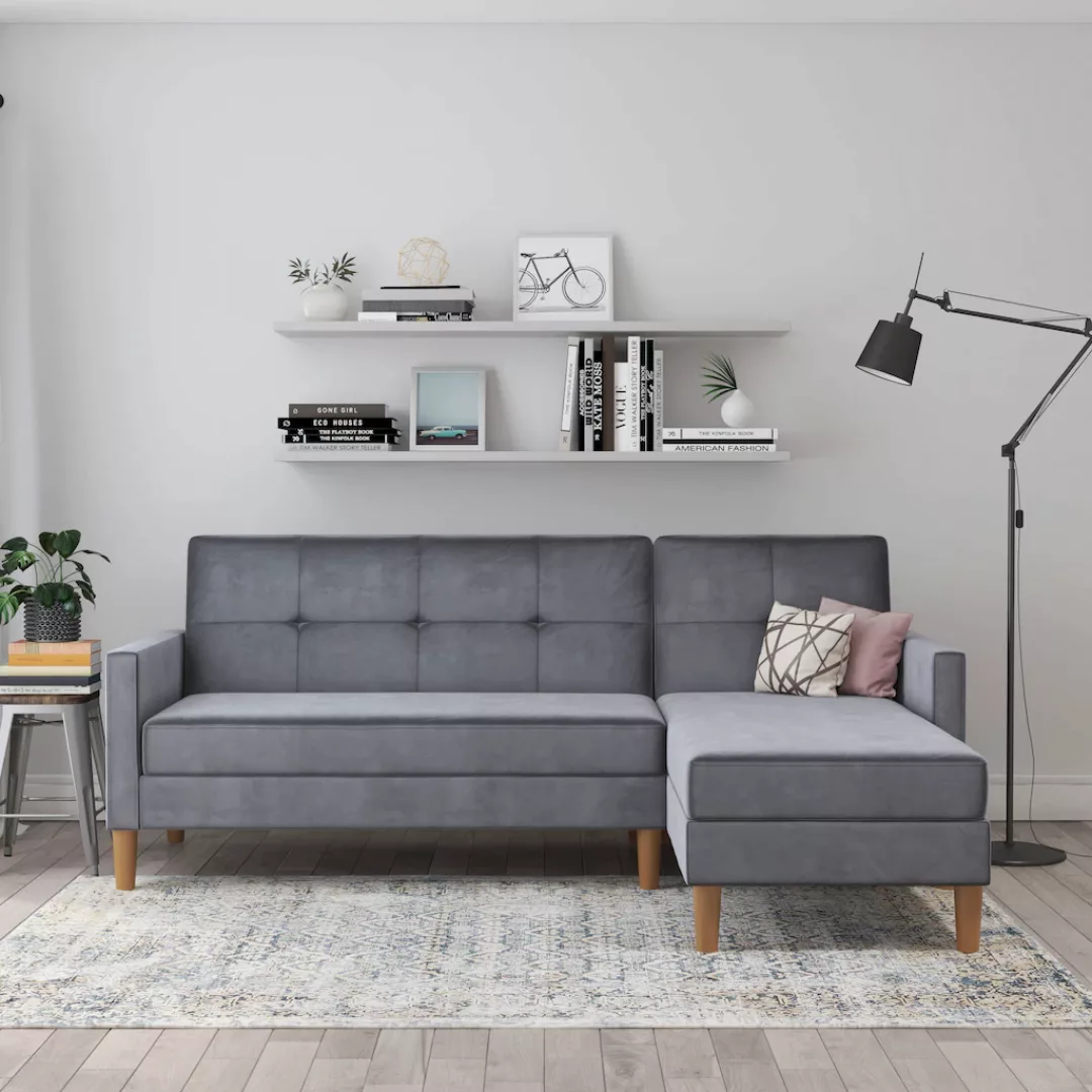 Dorel Home Ecksofa "Lilly, L-Form,", mit Bett-Funktion, Recamiere beidseiti günstig online kaufen