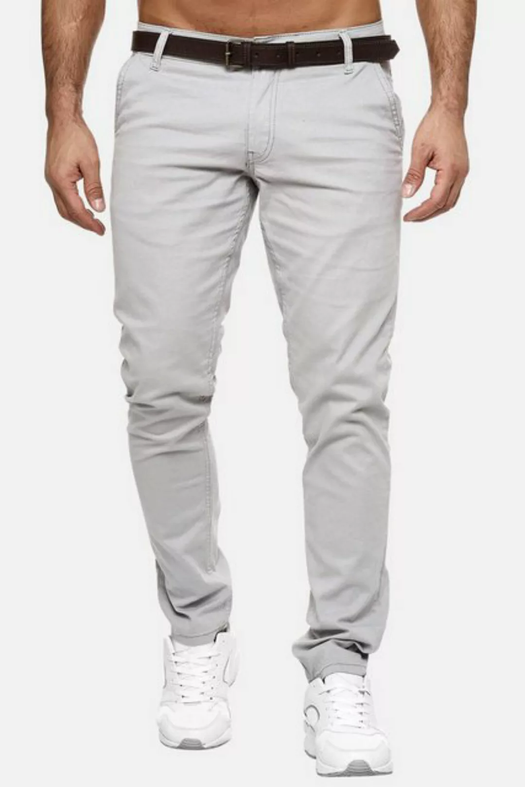 Elara Chinohose Elara Herren Chino Hosen Gürtel Elegant (1-tlg) günstig online kaufen