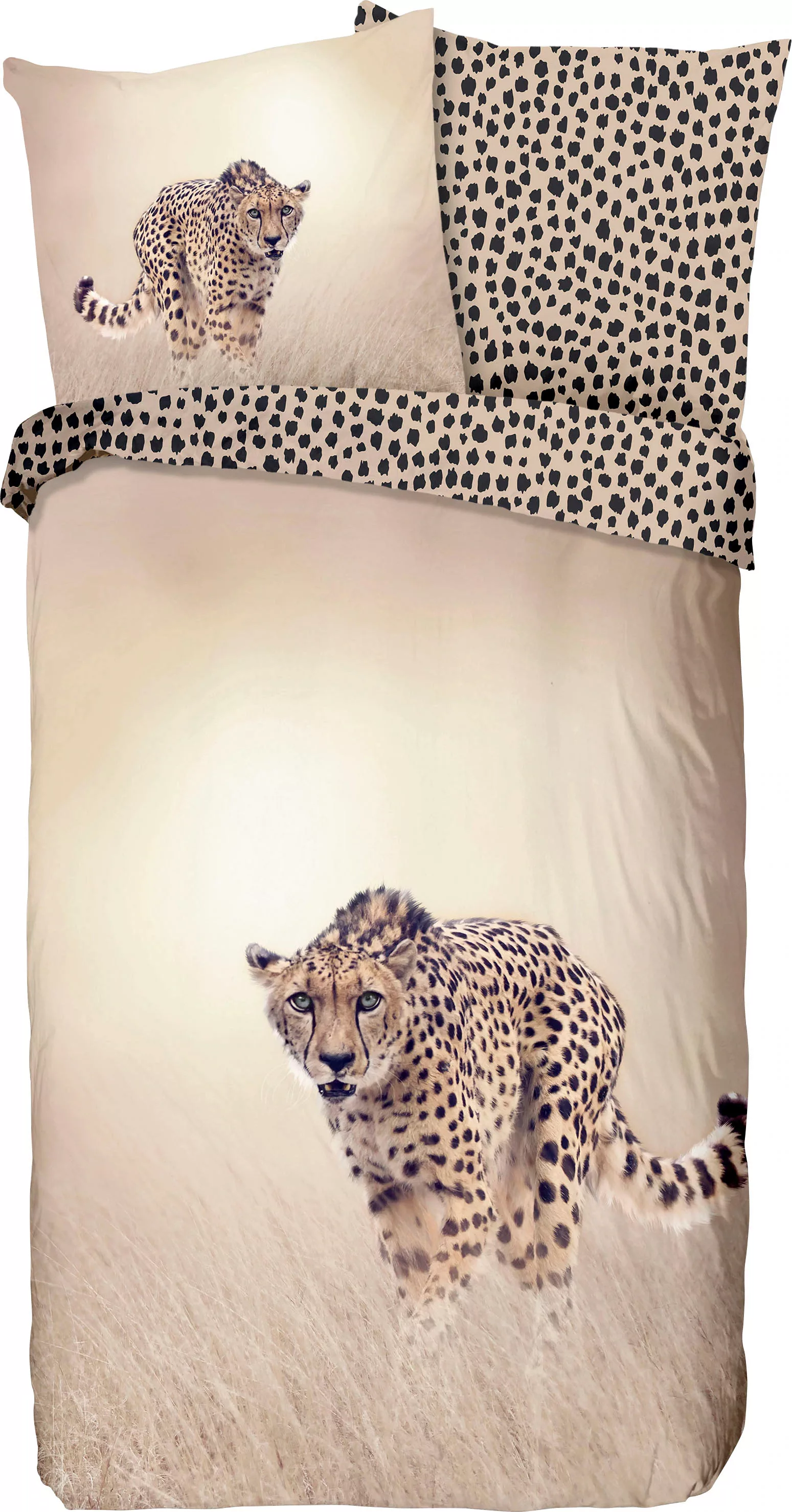 good morning Wendebettwäsche »Cheetah«, 100% Baumwolle, 135x200, Reißversch günstig online kaufen