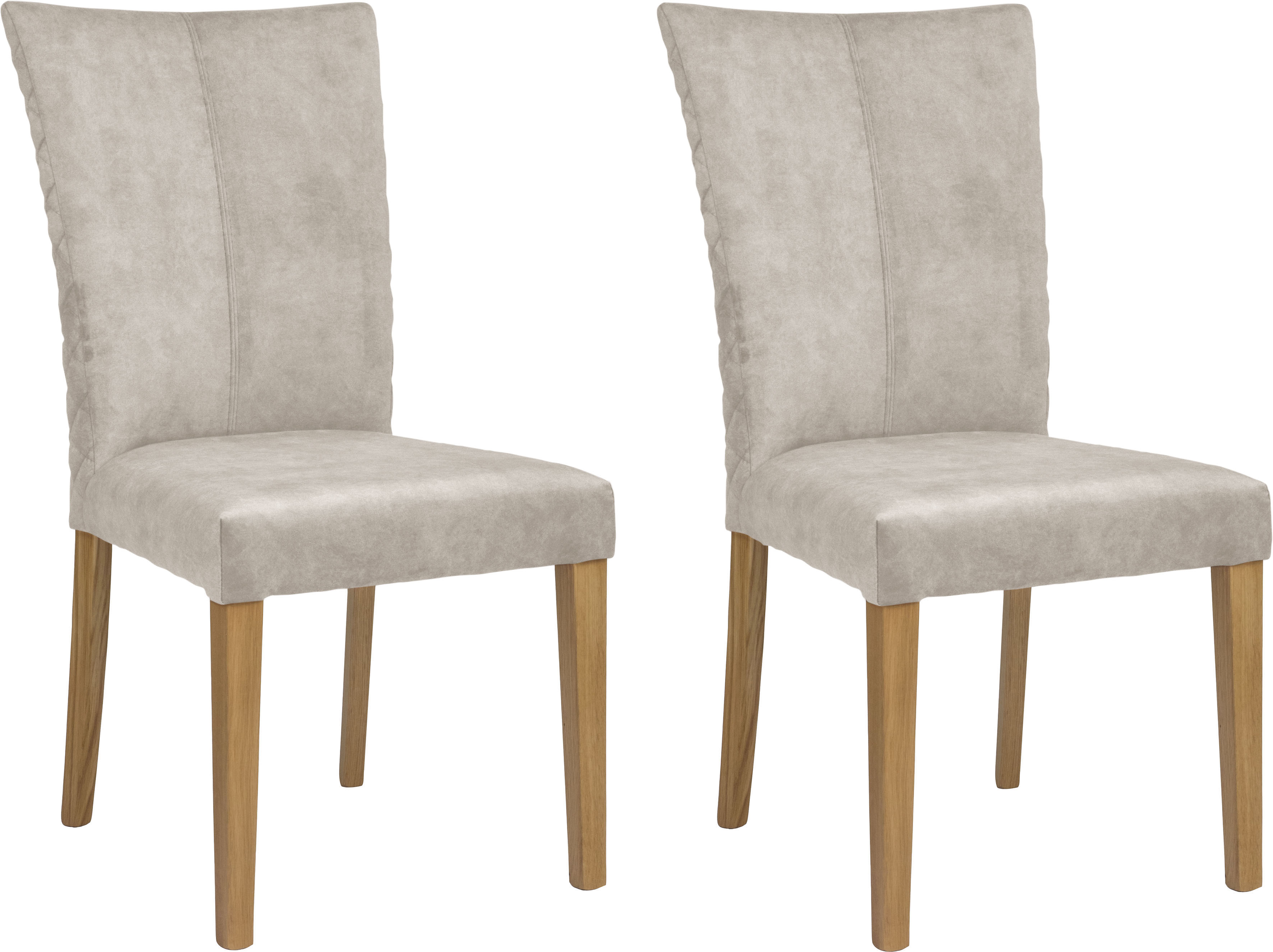 Leonique Esszimmerstuhl "Vence", (Set), 2 St., Samtvelours, mit Rautenstepp günstig online kaufen