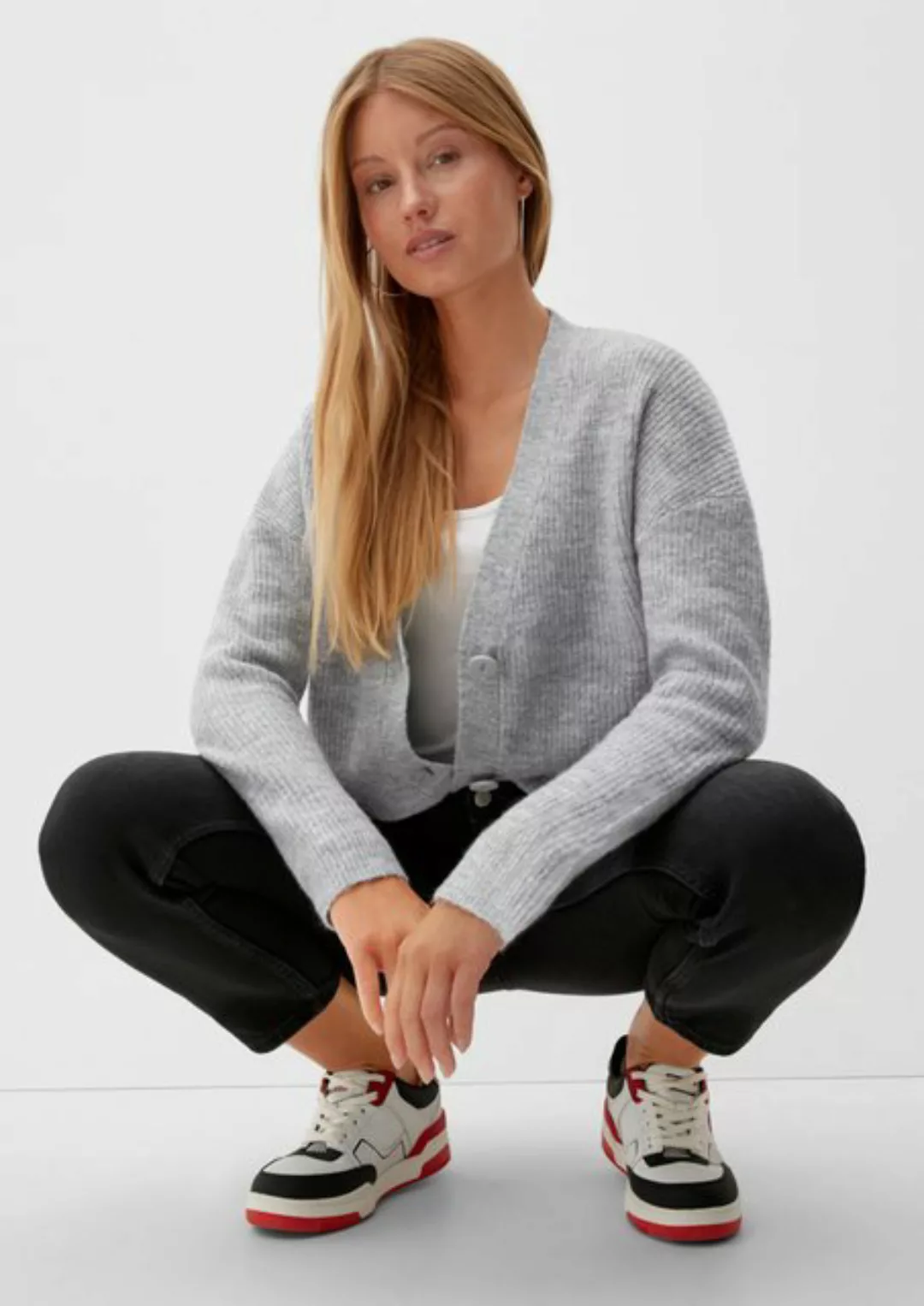 QS Funktionsjacke Cardigan aus Strick günstig online kaufen