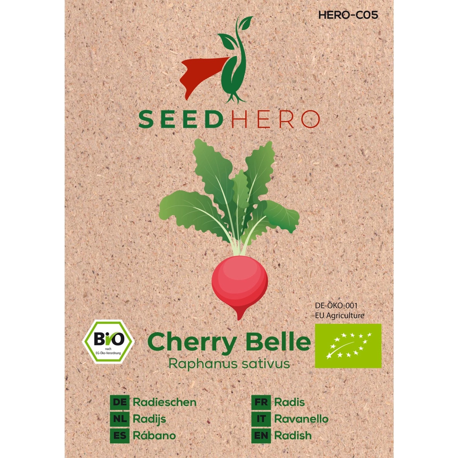 Seedhero BIO Radieschen Cherry Belle Samen günstig online kaufen