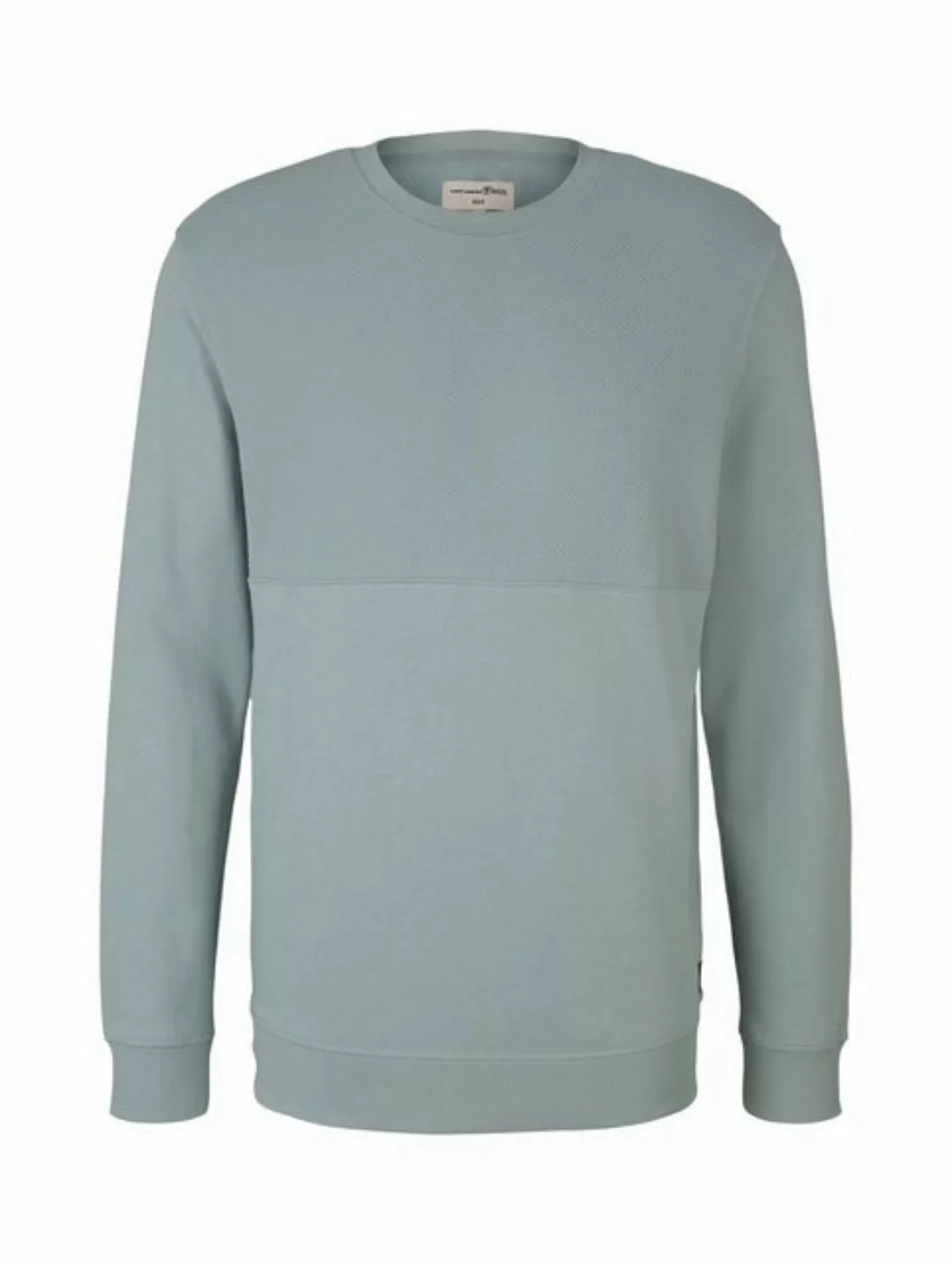 Tom Tailor Denim Herren Sweatshirt CREW-NECK STRUCTURE günstig online kaufen