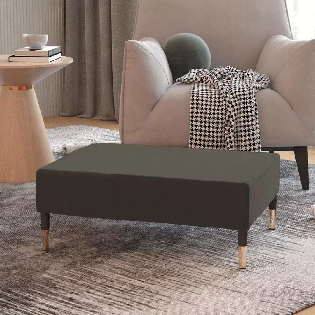 Fußhocker Dunkelgrau 78x56x32 Cm Samt günstig online kaufen