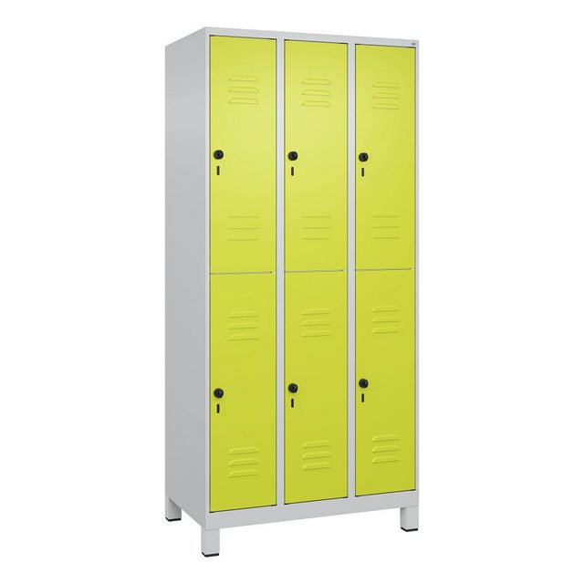 C+P Garderobenschrank Doppel-Garderobenschrank Classic Plus, Abteilbreite 3 günstig online kaufen