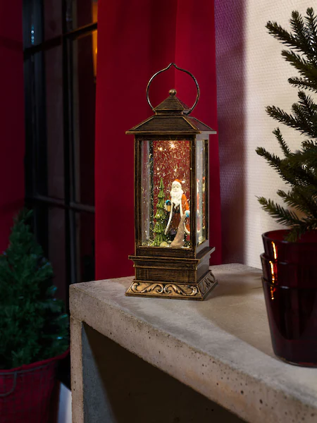 KONSTSMIDE LED Laterne »Weihnachtsdeko«, 1 flammig-flammig, LED Schneelater günstig online kaufen