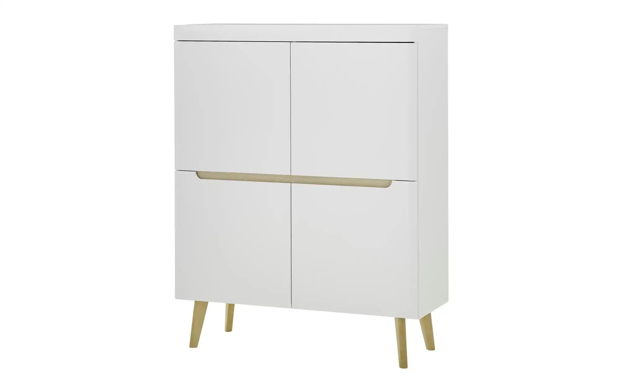 Highboard ¦ weiß ¦ Maße (cm): B: 107 H: 134 Kommoden & Sideboards > Highboa günstig online kaufen