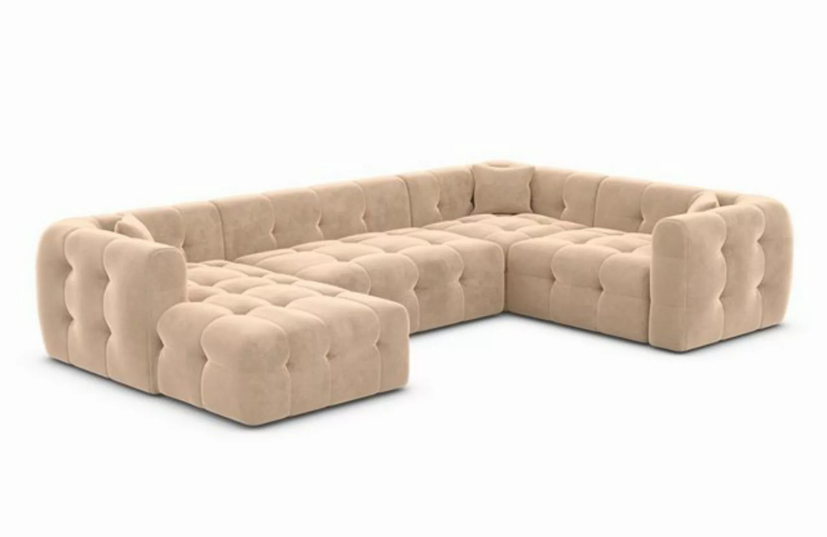 Sofa Dreams Wohnlandschaft Polster Sofa Lounge Wohnlandschaft Couch Stoff S günstig online kaufen