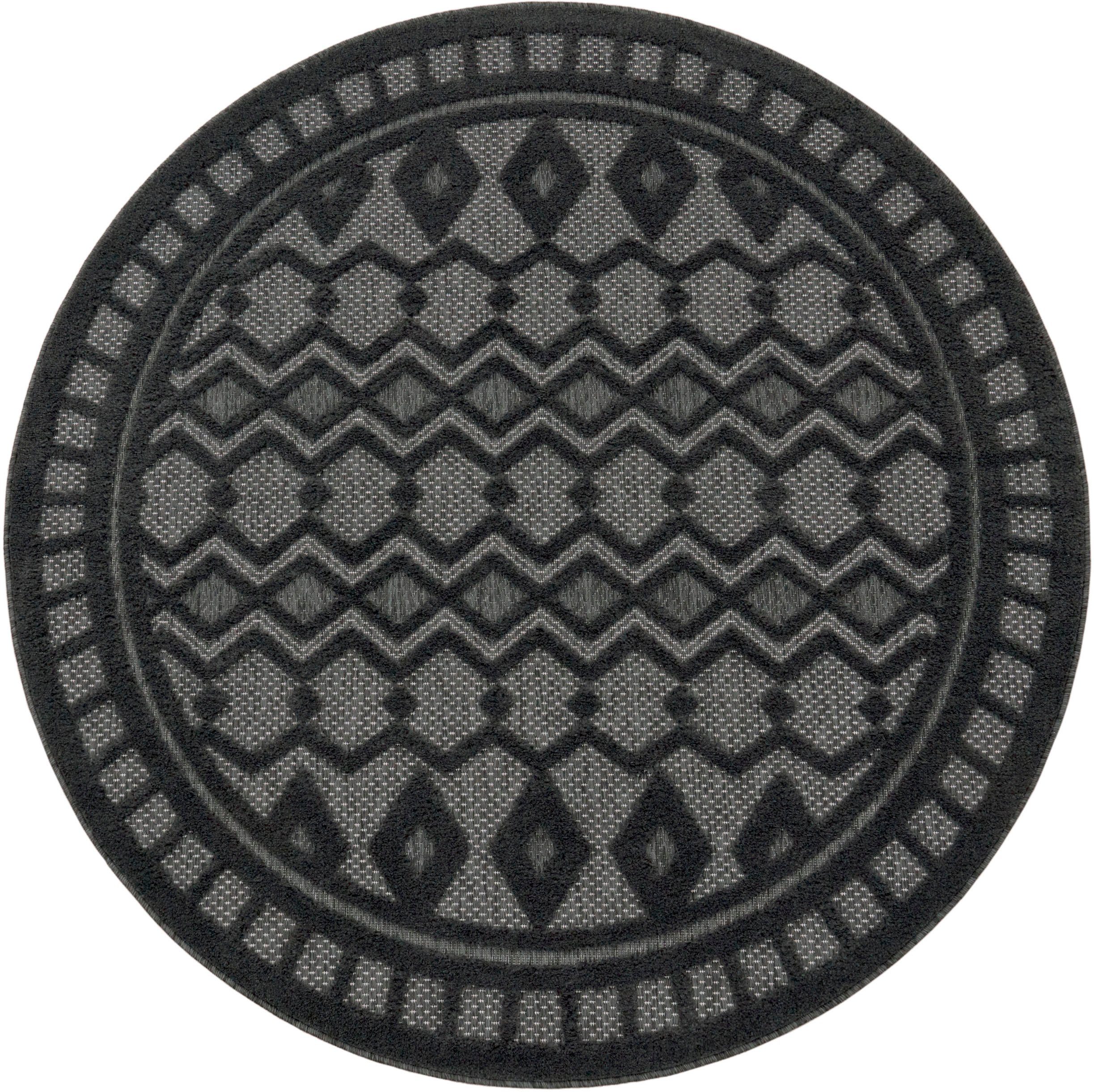 Paco Home Teppich Livorno 671, rund, günstig online kaufen