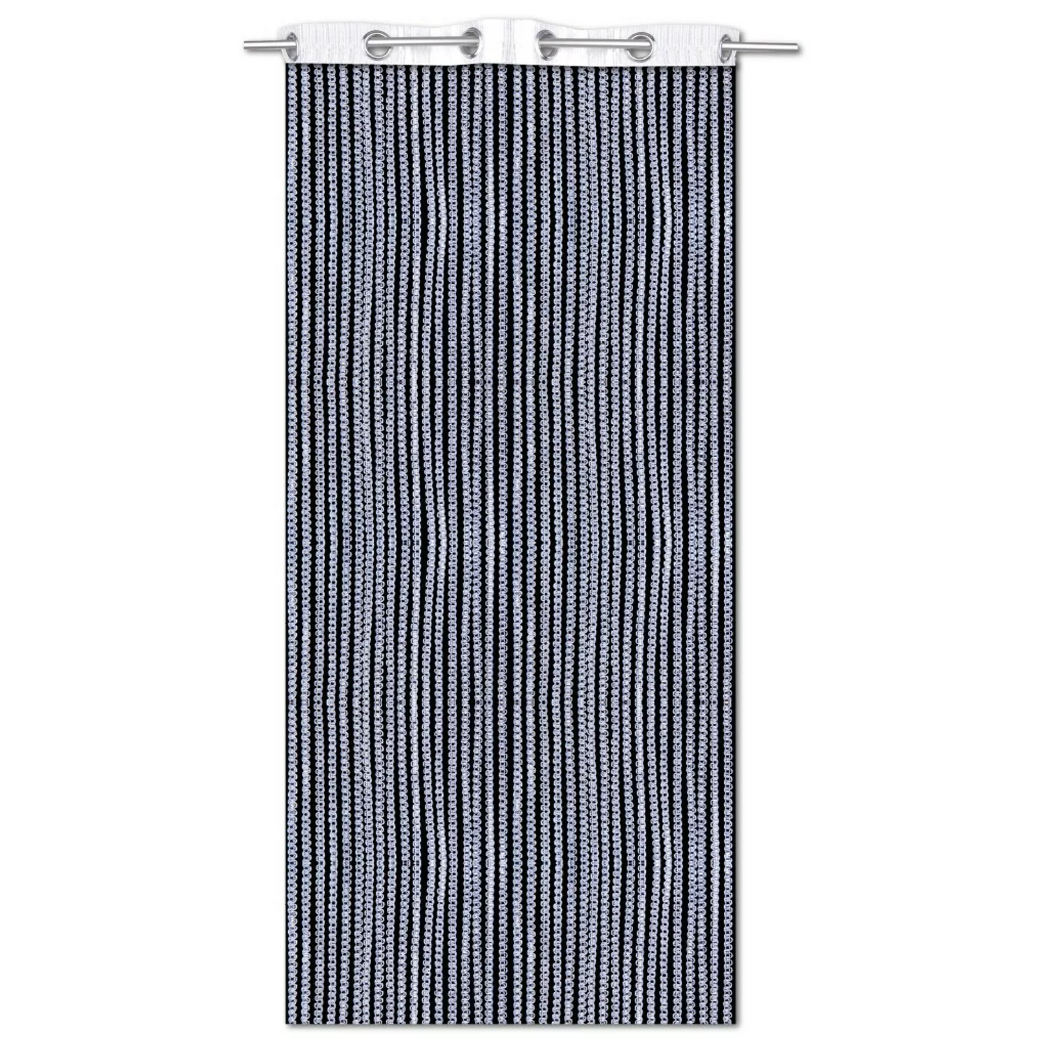 Bestlivings Metallic Fadenvorhang Trennvorhang Gardine 140 cm  x 250 cm Wei günstig online kaufen