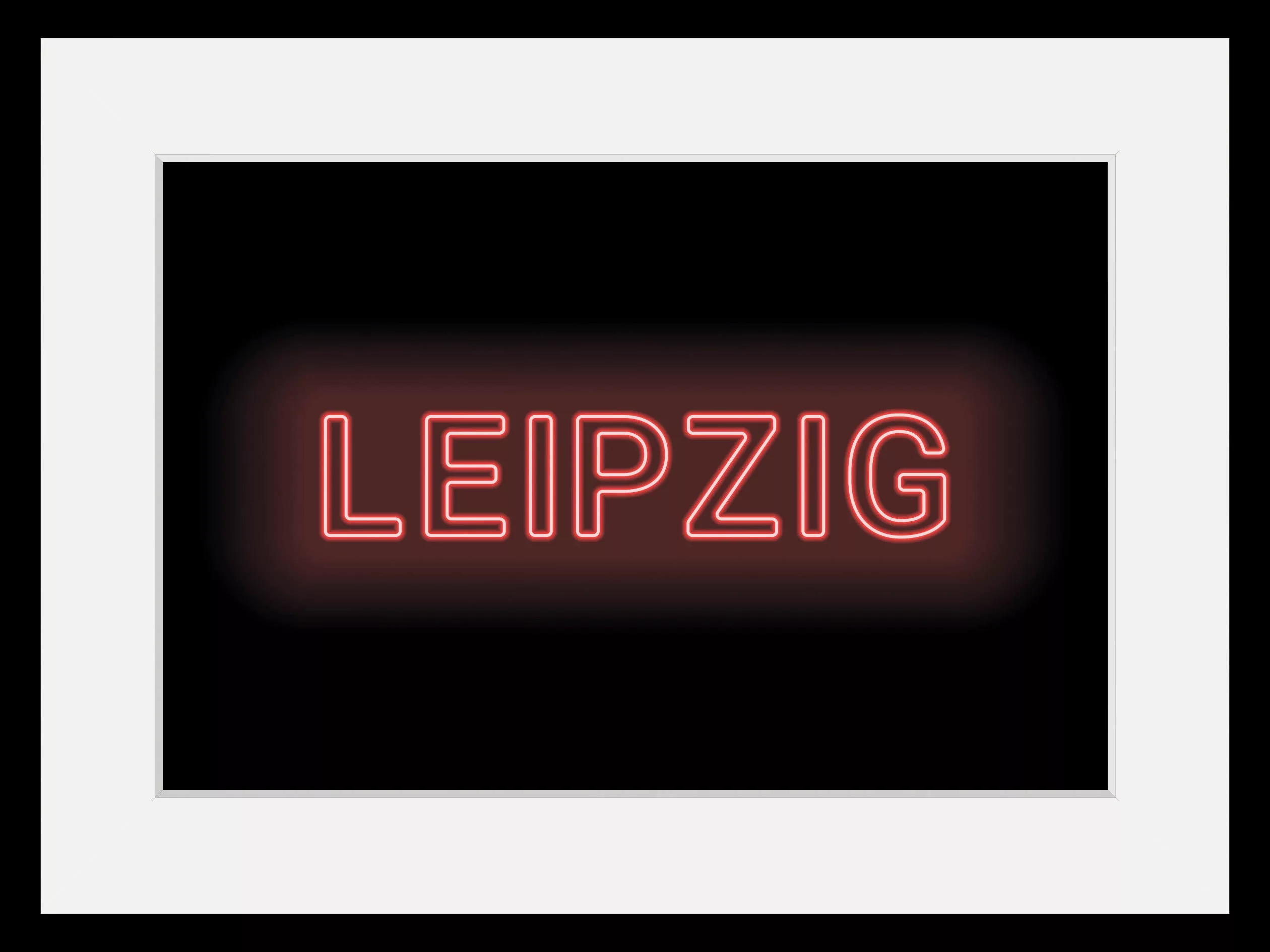 queence Bild "LEIPZIG LIGHTS", Städte-Schriftzug, (1 St.), HD Premium Poste günstig online kaufen