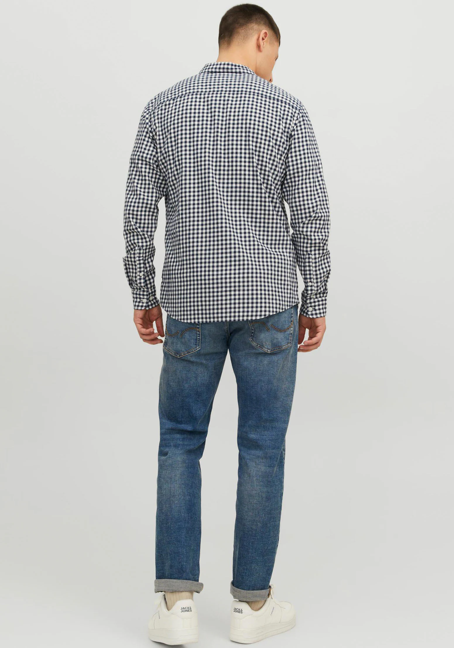 Jack & Jones Langarmhemd JJEGINGHAM TWILL SHIRT L/S NOOS günstig online kaufen