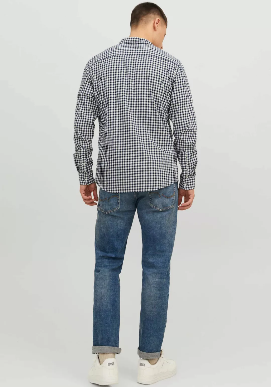 Jack & Jones Langarmhemd JJEGINGHAM TWILL SHIRT L/S NOOS günstig online kaufen