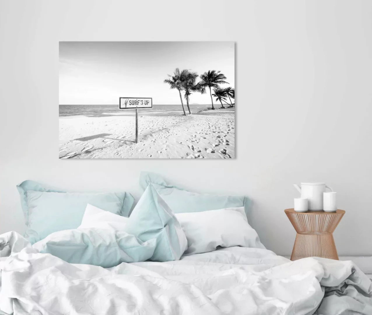 queence Acrylglasbild "Surfs up Strand" günstig online kaufen