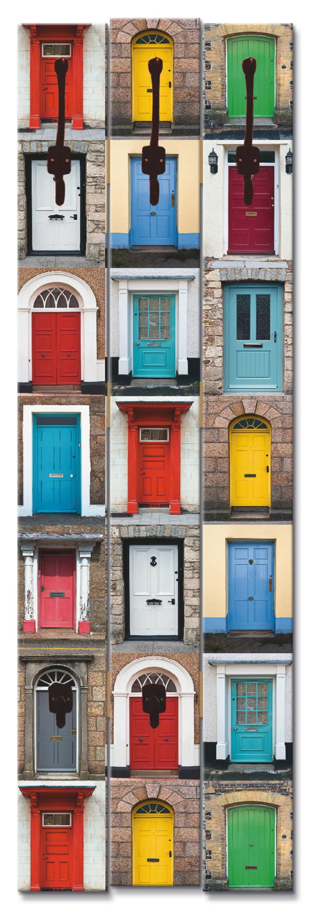 Artland Garderobenleiste »Fotocollage von 32 bunten Haustüren« günstig online kaufen