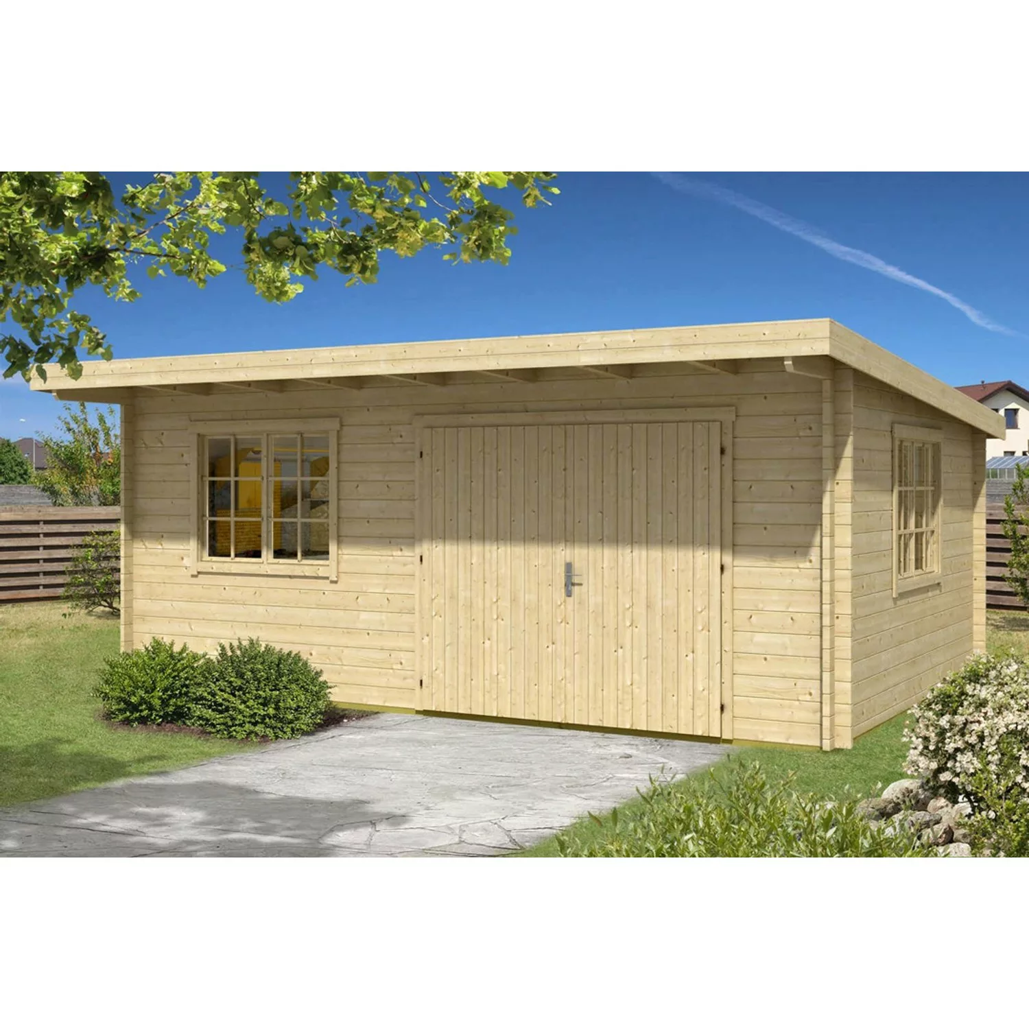 Alpholz Gartenhaus Storehouse 44-A Pultdach 622 cm x 502 cm Braun günstig online kaufen