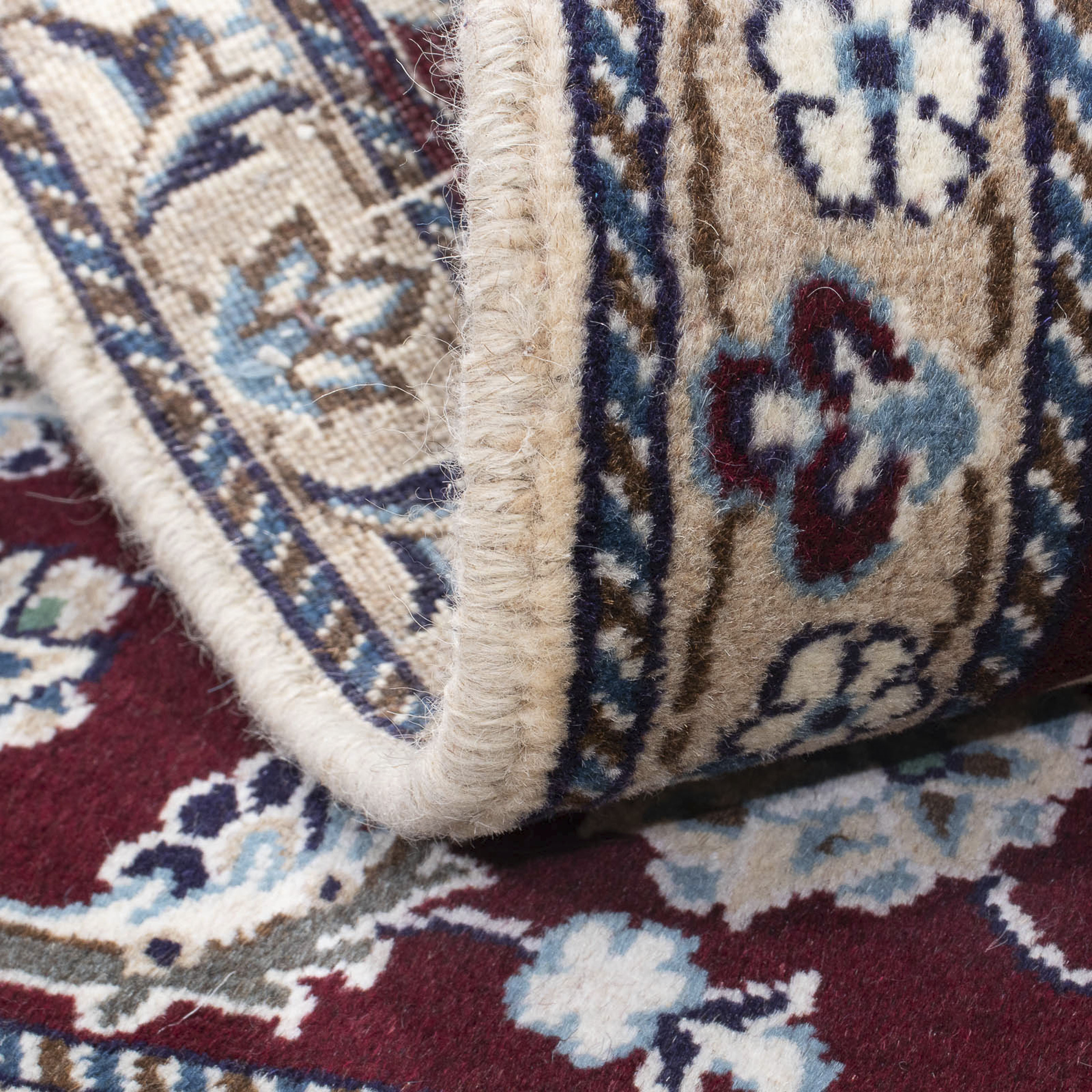 morgenland Orientteppich »Perser - Nain - 135 x 88 cm - dunkelrot«, rechtec günstig online kaufen