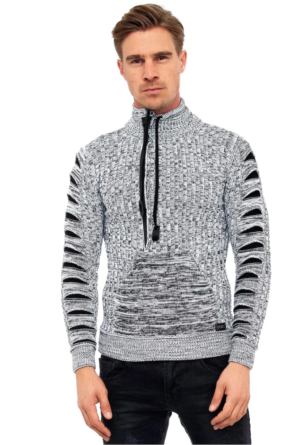 Rusty Neal Strickpullover, mit stylischem Ausschnitt günstig online kaufen