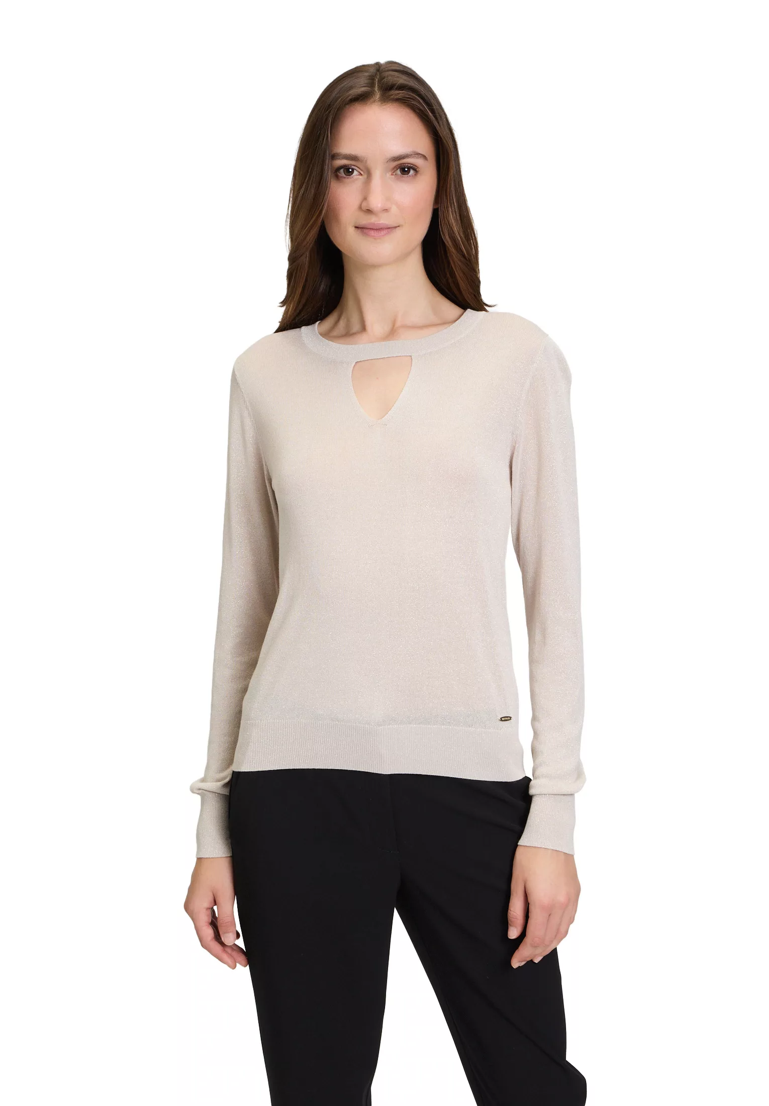 Betty&Co Strickpullover "Betty & Co Strickpullover mit Lurexfaden", Cut-Out günstig online kaufen