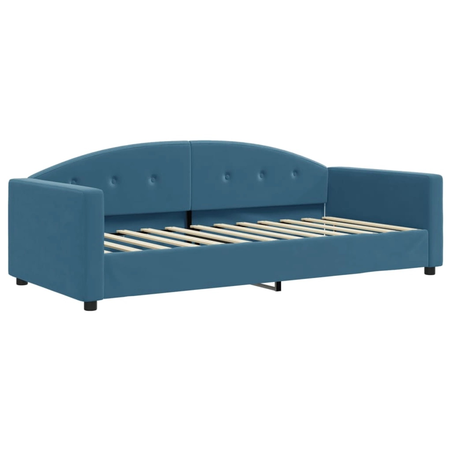 vidaXL Gästebett Tagesbett Blau 90x200 cm Samt Gästebett Gästecouch Gästeso günstig online kaufen