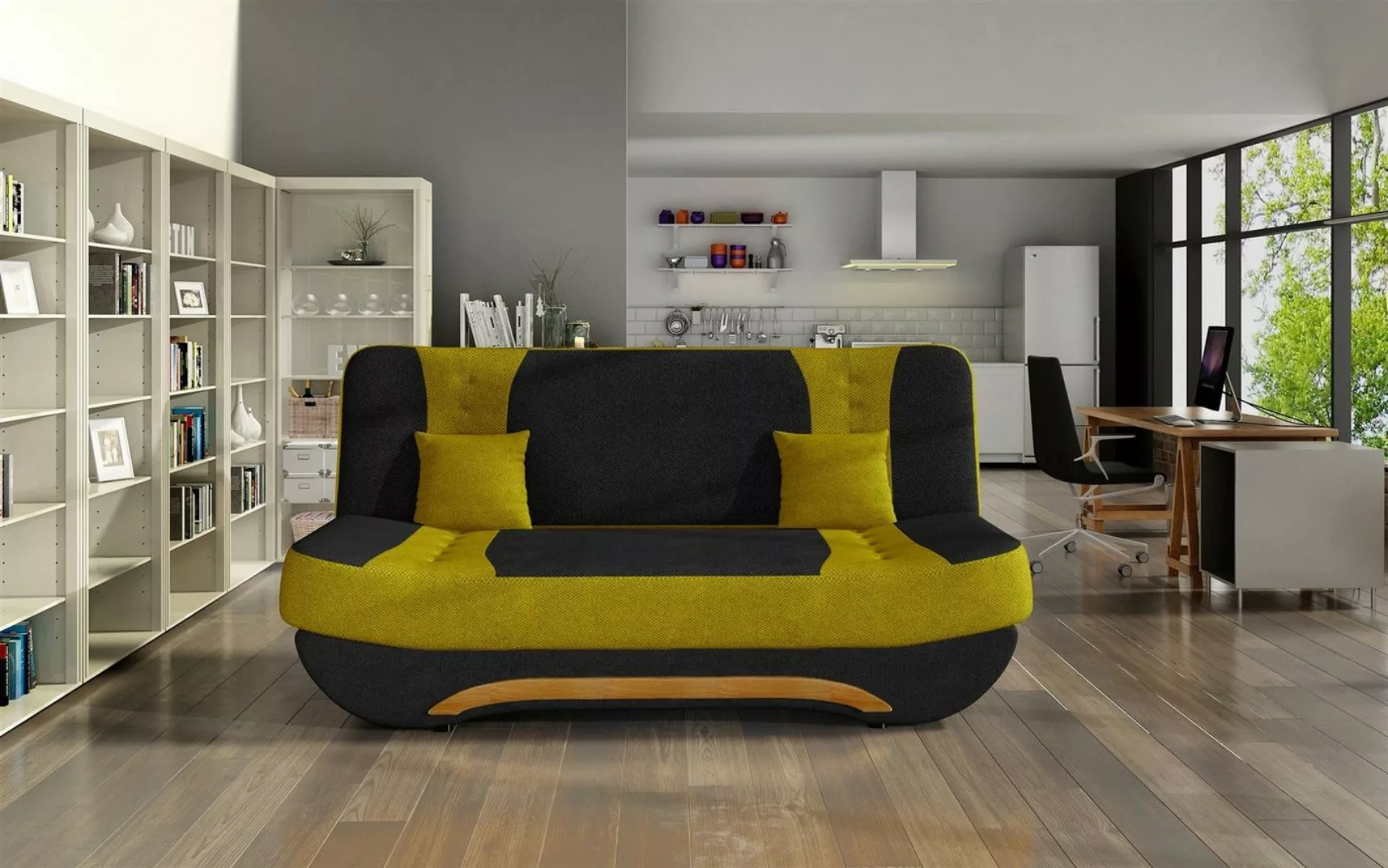 Fun Möbel Schlafsofa Schlafsofa GIANA Stoff, 1 Teile, Mit Schlaffunktion günstig online kaufen