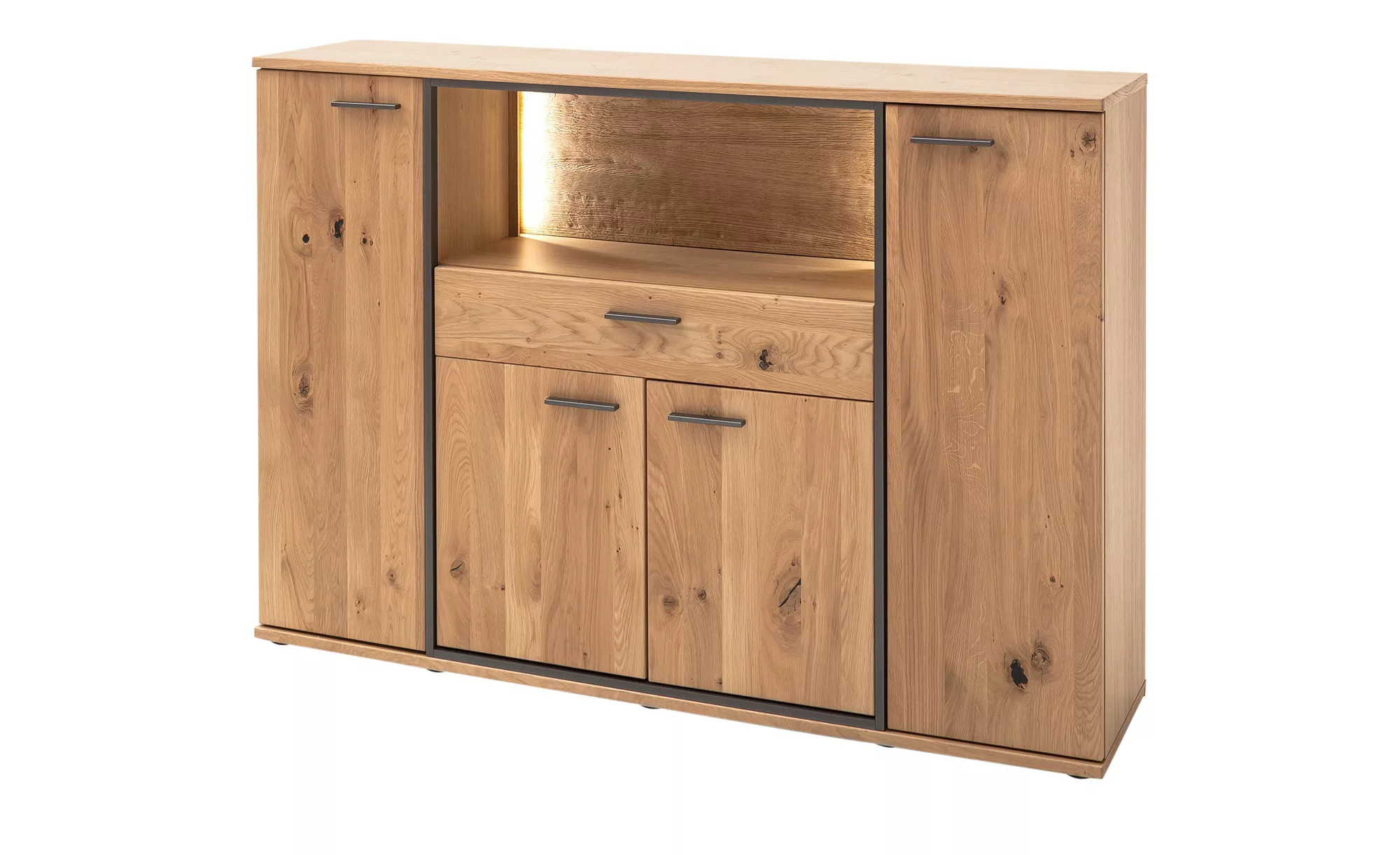 Woodford Highboard  Sania ¦ holzfarben ¦ Maße (cm): B: 165 H: 115 T: 37.0 K günstig online kaufen