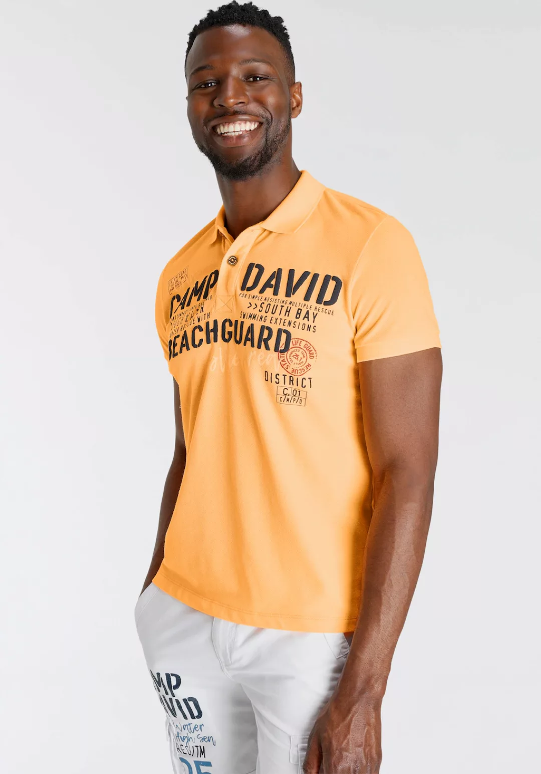 CAMP DAVID Poloshirt in hochwertiger Piqué-Qualität günstig online kaufen