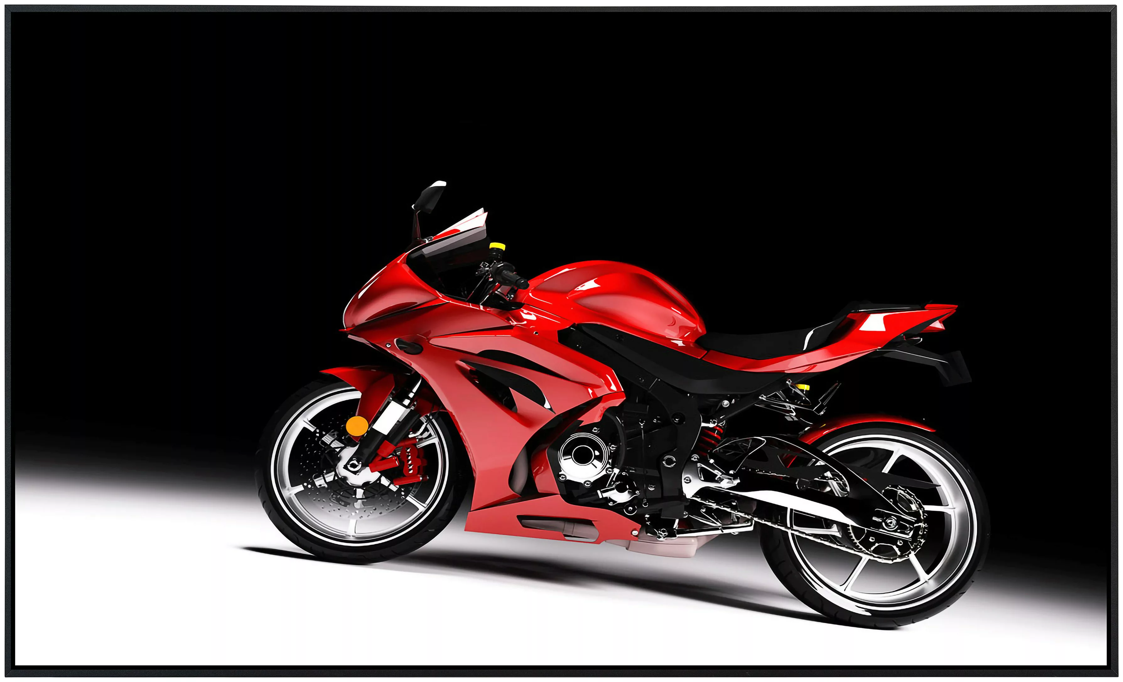 Papermoon Infrarotheizung »Rotes Sportmotorrad«, sehr angenehme Strahlungsw günstig online kaufen