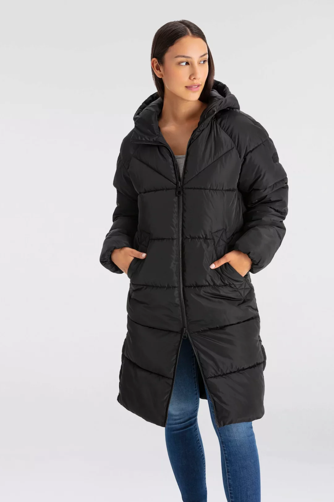 ONLY Steppmantel "ONLAMAND LONG PUFFER COAT CS OTW", mit Kapuze und praktis günstig online kaufen