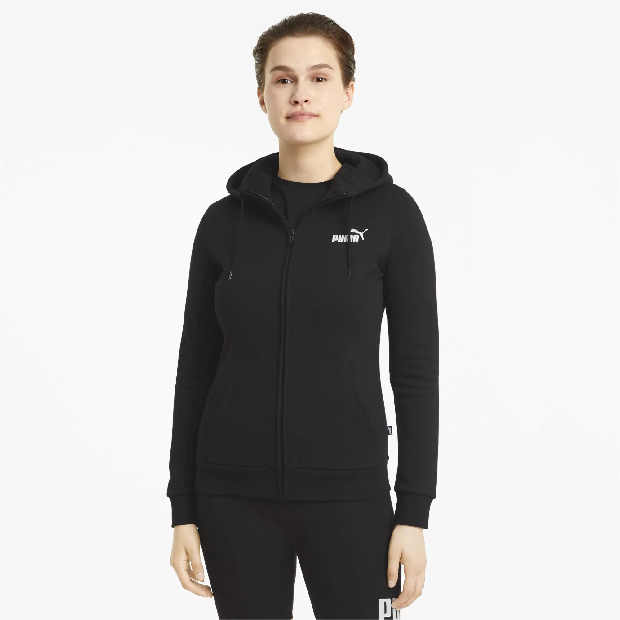 PUMA Kapuzensweatshirt "ESS SMALL LOGO FULL-ZIP HOODIE FL" günstig online kaufen