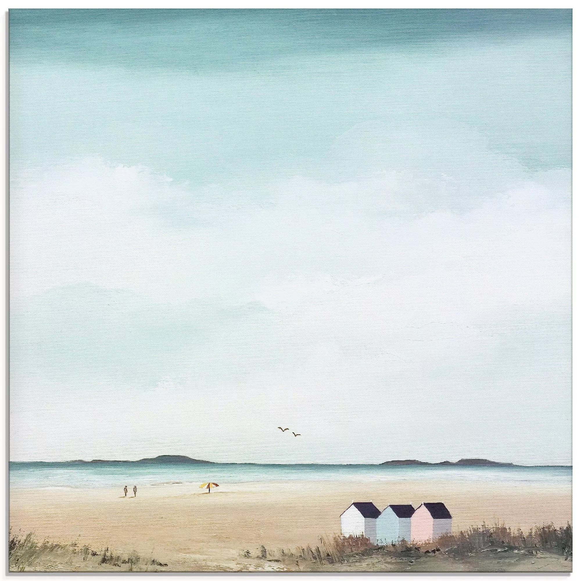 Artland Glasbild »Sonniger Morgen IV«, Strand, (1 St.) günstig online kaufen