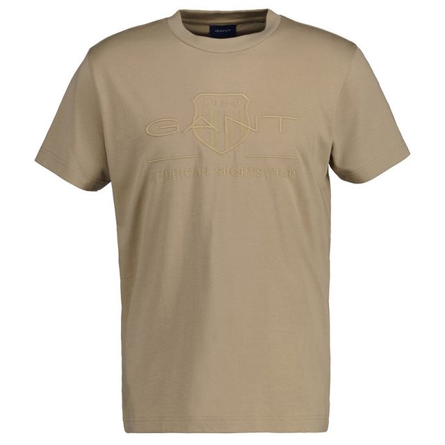 Gant T-Shirt Herren T-Shirt - REG TONAL SHIELD T-SHIRT, (Packung, 1er Pack) günstig online kaufen