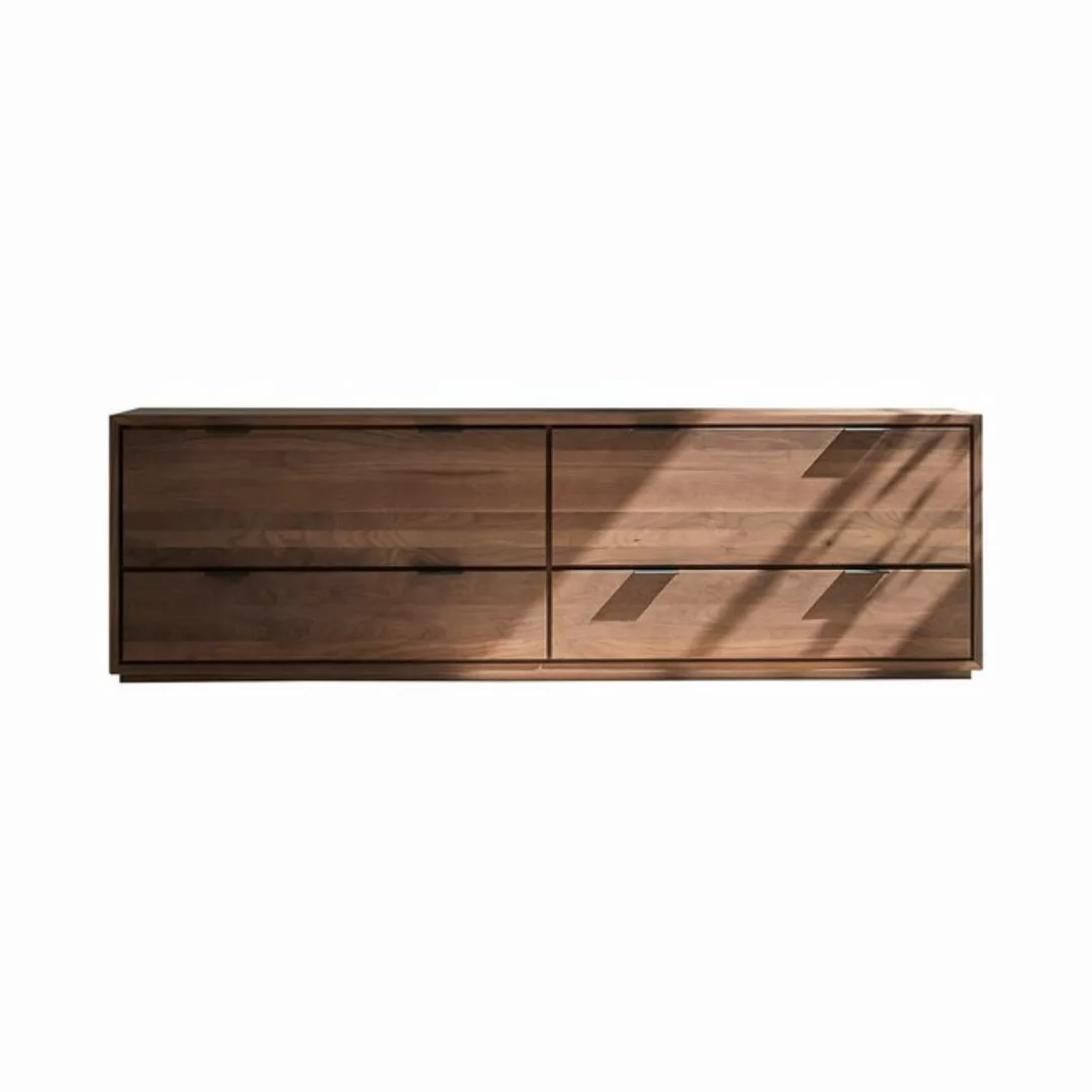 Tikamoon TV-Schrank Senson TV-Schrank aus massivem Nussbaum 180 cm günstig online kaufen