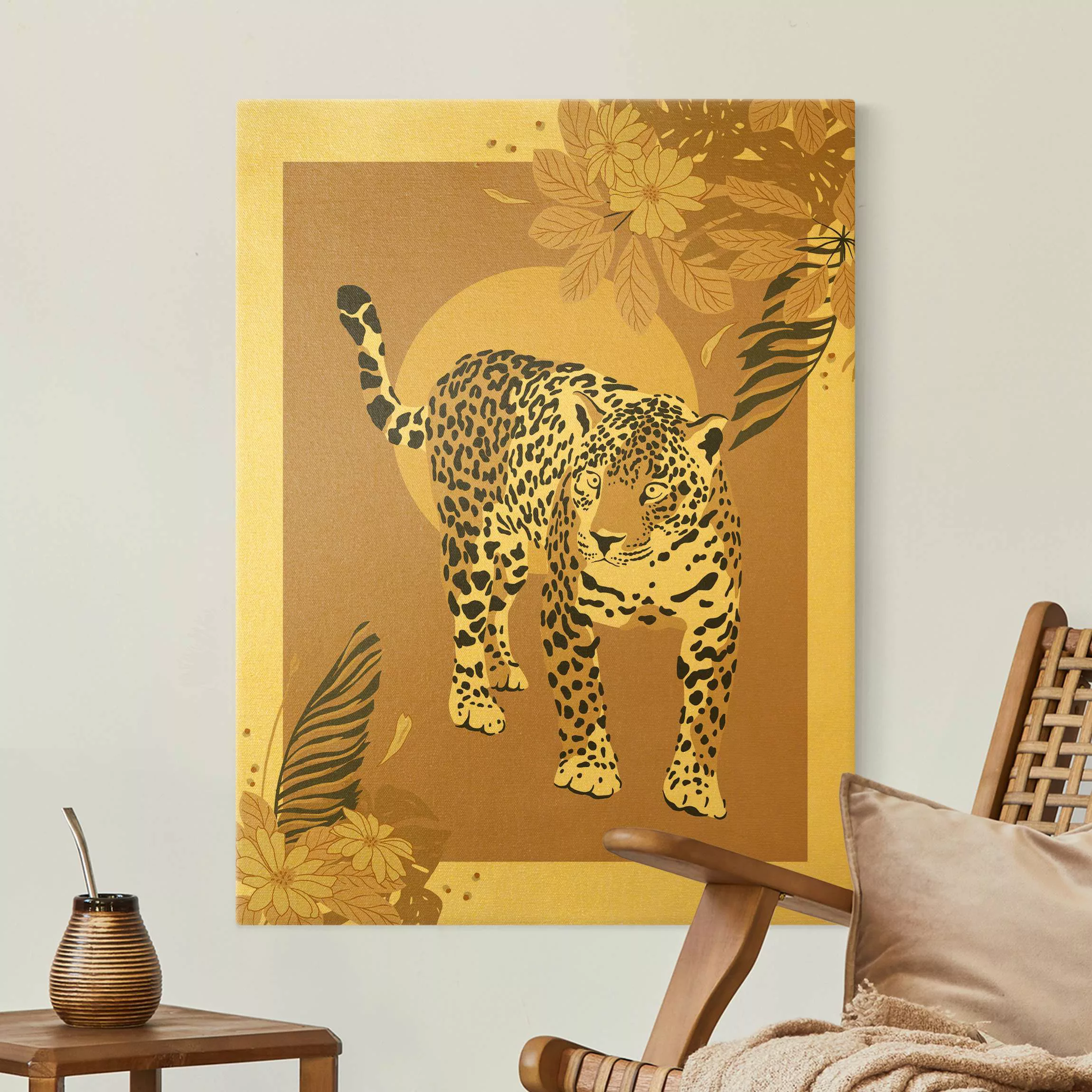 Leinwandbild Safari Tiere - Leopard günstig online kaufen