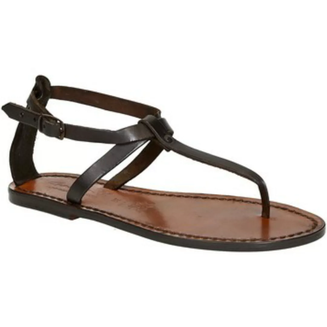 Gianluca - L'artigiano Del Cuoio  Sandalen 582 D MORO CUOIO günstig online kaufen