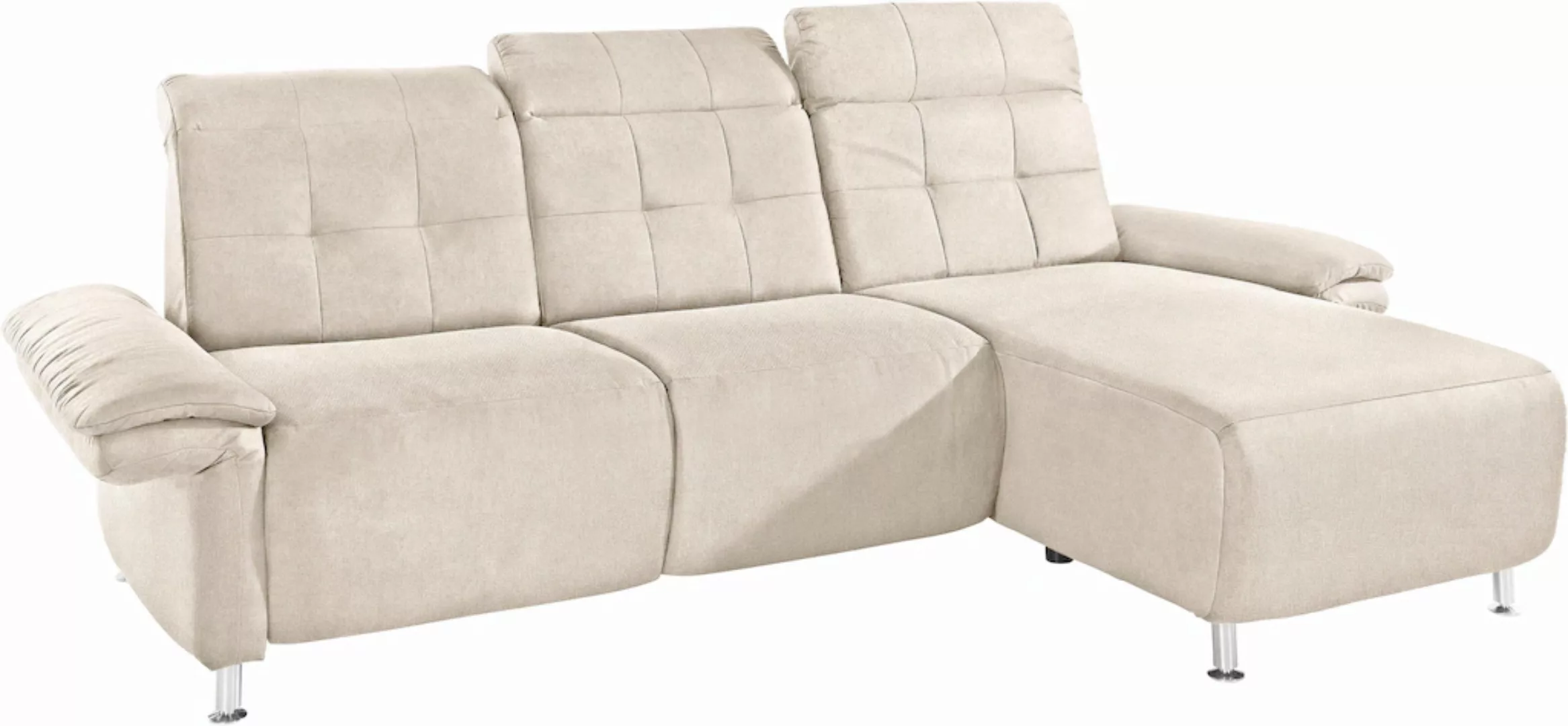 Places of Style Ecksofa Manhattan L-Form, 2 Sitze mit elektrischer Relaxfun günstig online kaufen